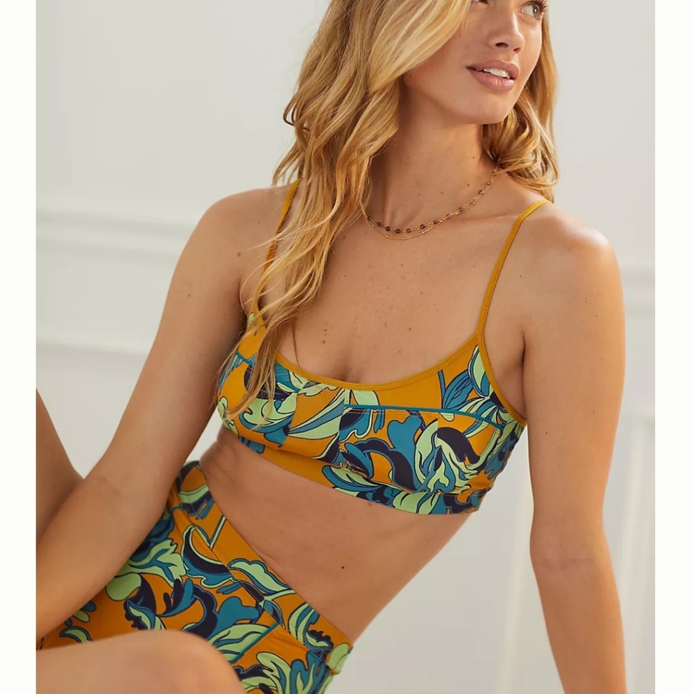 Anthropologie Botanical Bikini, sz S, NWT